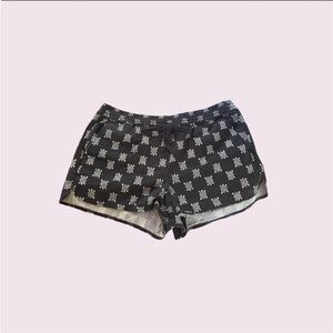 NAVY RUNNING SHORTS WITH TURTLE PRINT - from LOFT